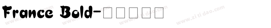 France Bold字体转换